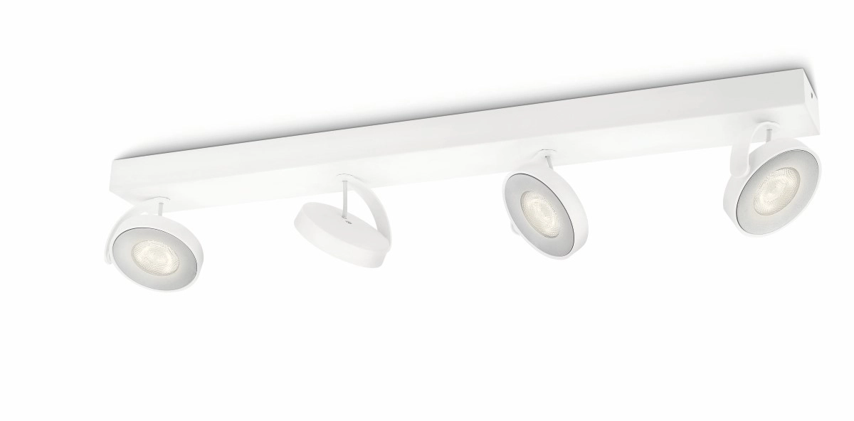 spot Clockwork 4-lichts wit Philips 8718696154526