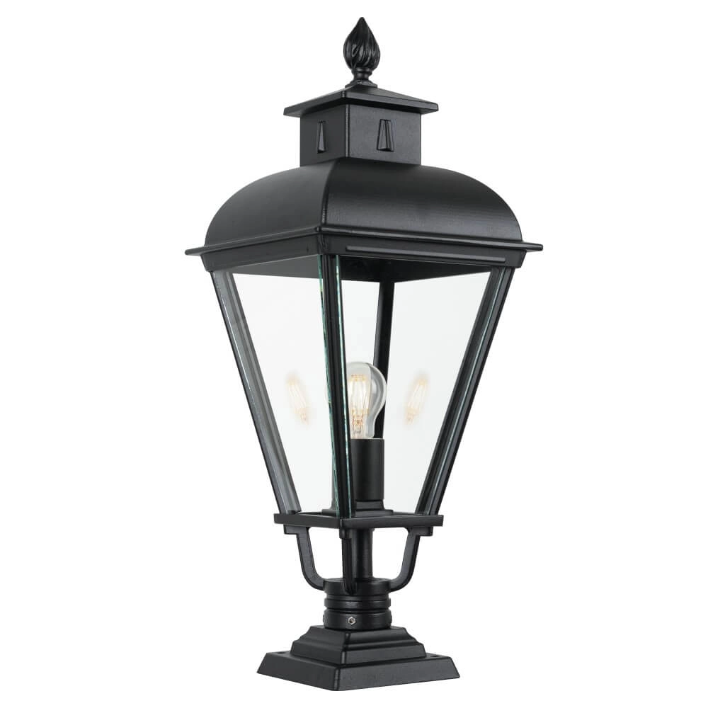 Oudhollandse sokkellamp Vondel 66cm - zwart