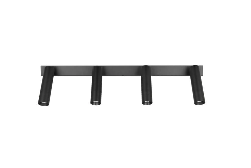 Slanke plafondspot Ambala 4x led - zwart Trio 4017807612653