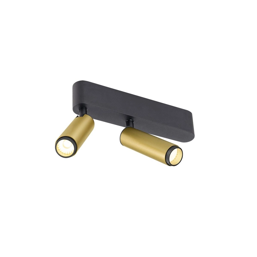 Opbouwspot Grip! S 2-lichts goud 3000K SLV 4024163304856