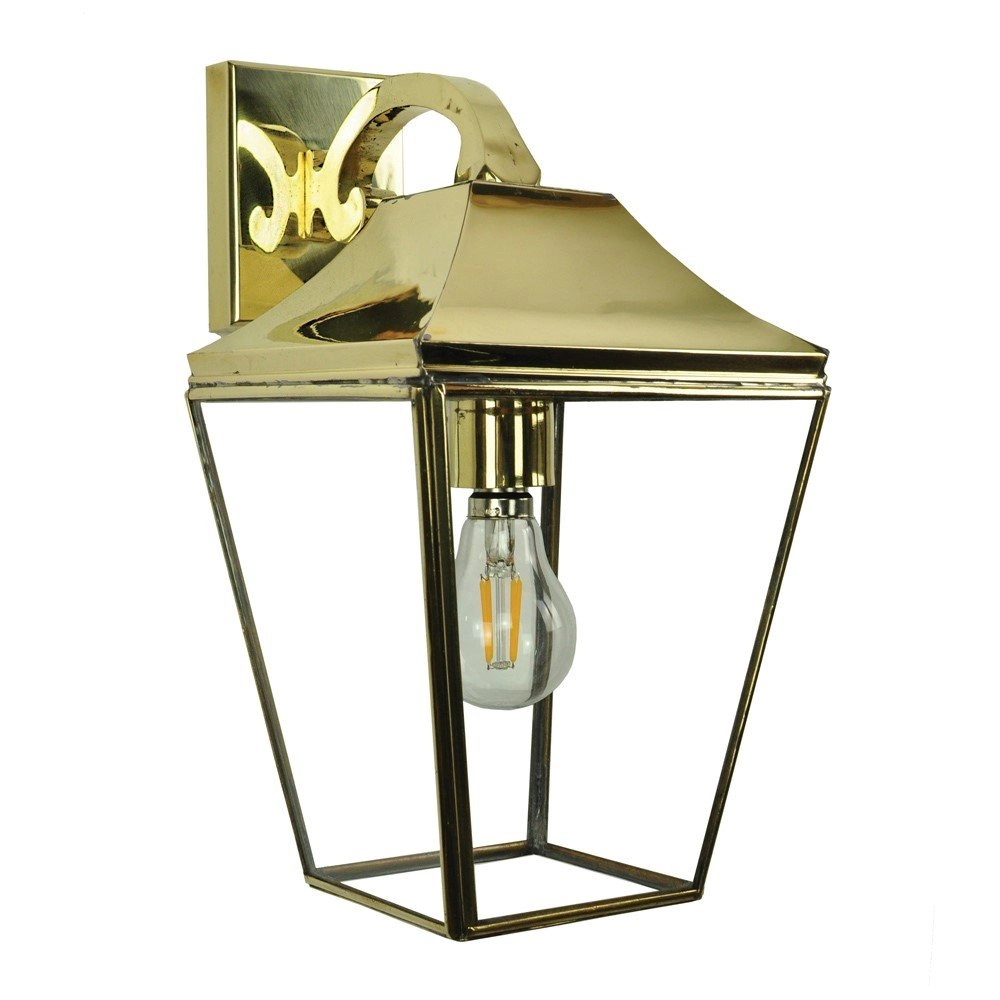 Landelijke muurlamp Knightbridge 35cm - koper gevlamd (AB) Limehouse
