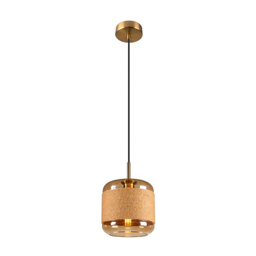 Hanglamp Pantilo Rope 20 amber glas - Ø 19,5cm SLV 4024163280921