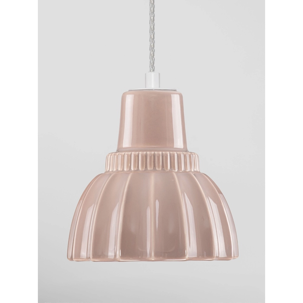 Hanglamp Picco wit met mokka bruin Lyora 5212017495389