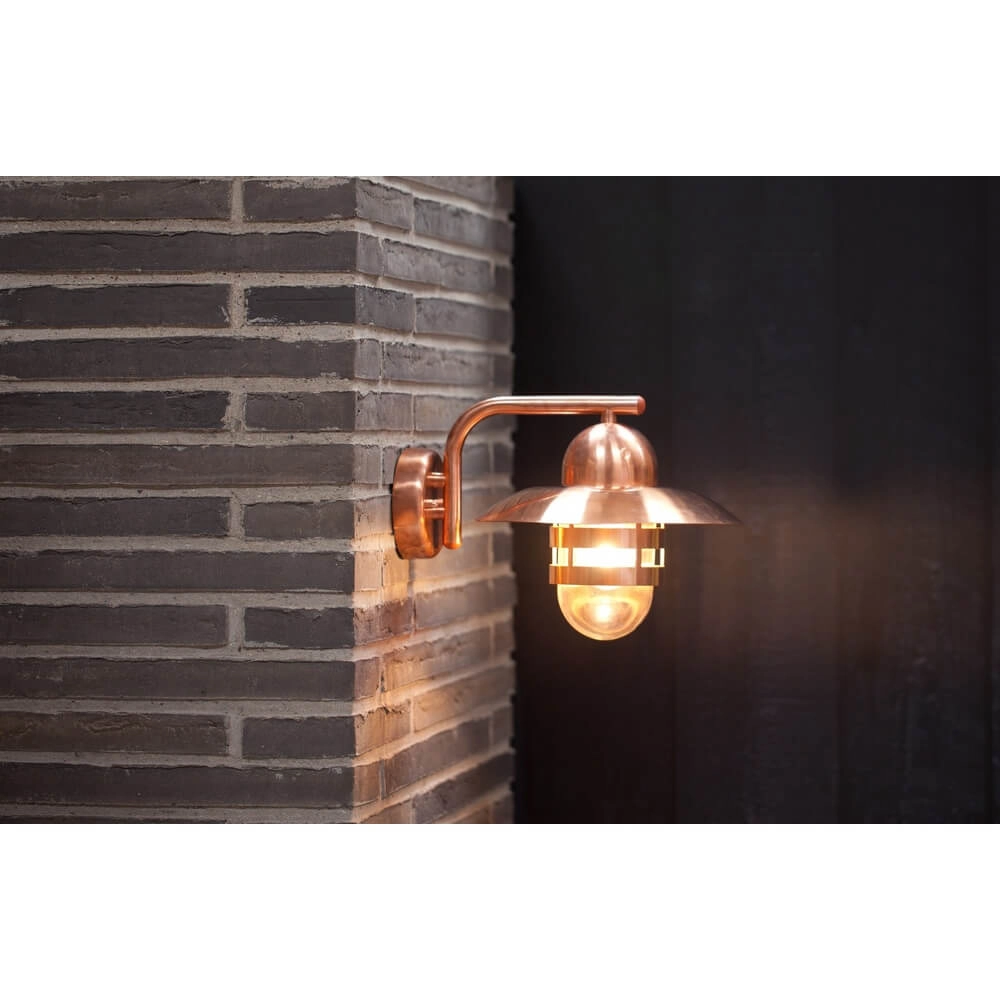 Klassieke buitenlamp Nibe koper Nordlux 5701581121010