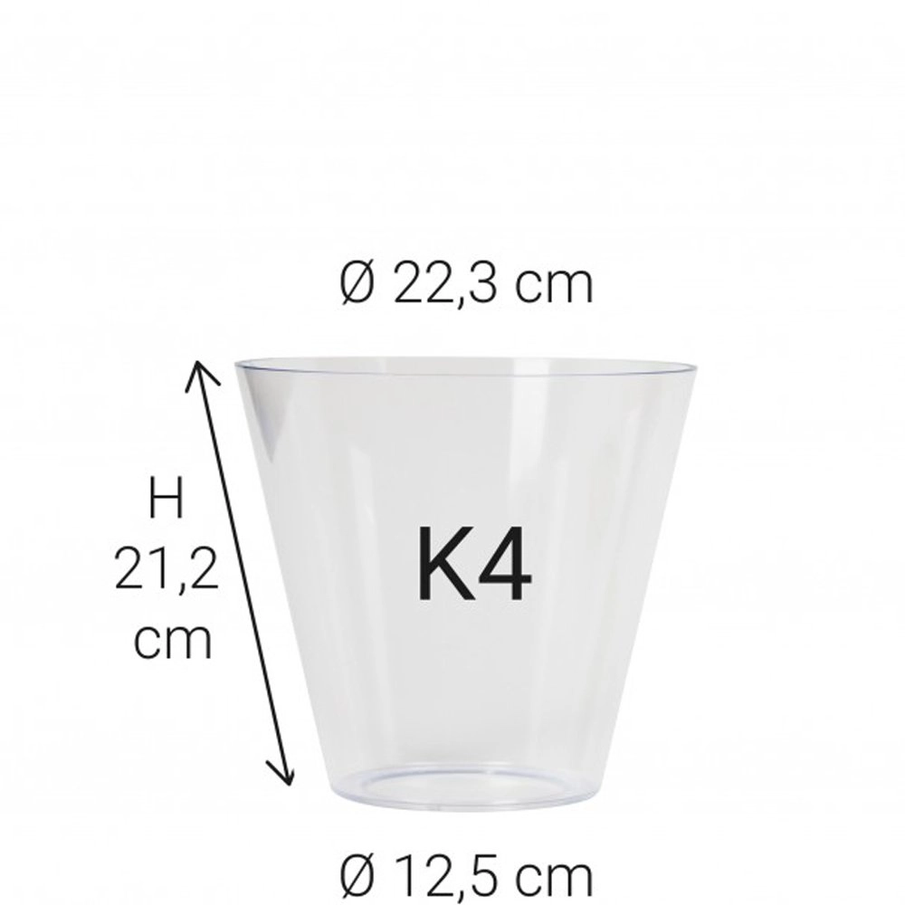 Glasbeker Poly K4 KS verlichting 8714732580601