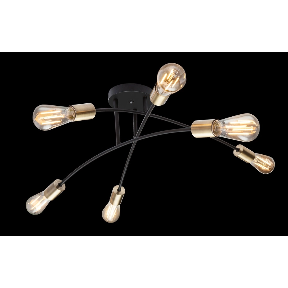 Plafondlamp Sarini zwart Globo 9007371377688