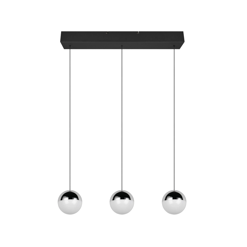 3-lichts hanglamp Senta chroom Trio 4017807685831