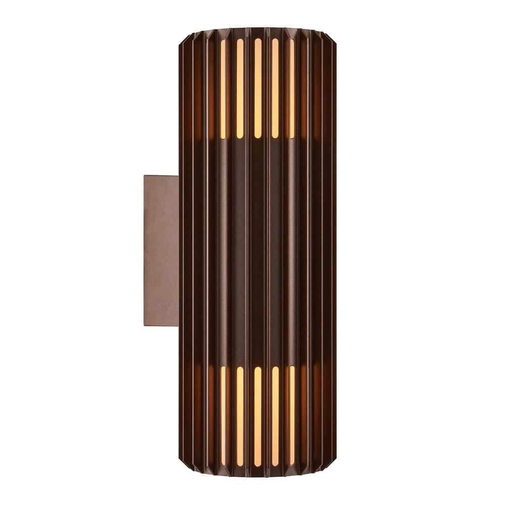 Design outdoor lamp Aludra double - brown metallic Nordlux 5704924022135