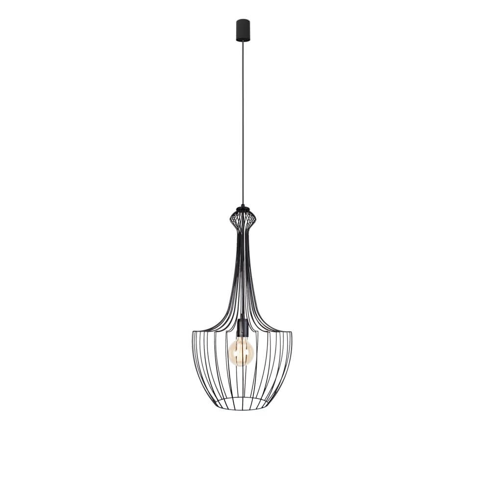 Zwart draadlamp Luksor Ø 37cm Lyora 5903139885195