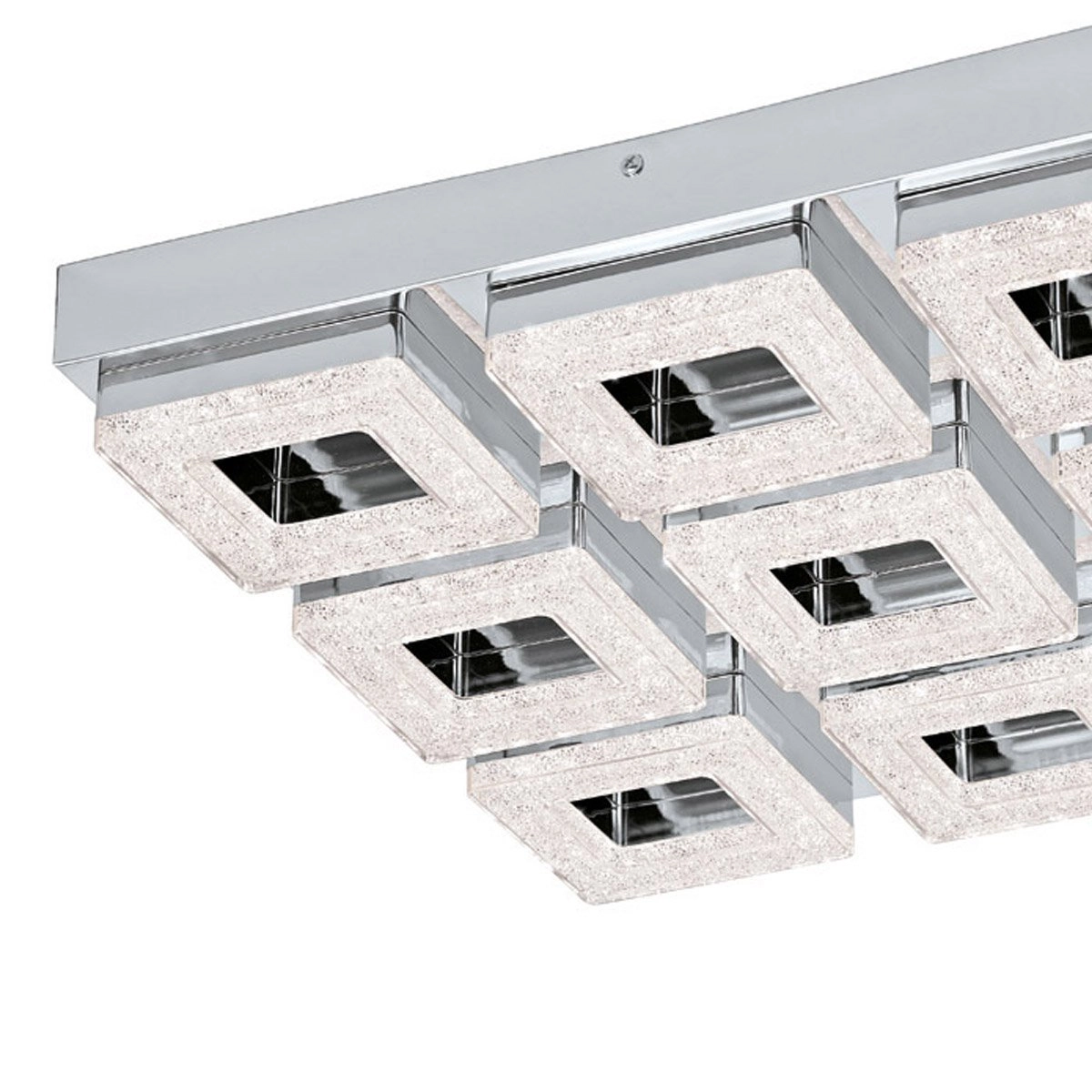 Led plafondlamp Fradelo 9x4w - 3000K - 44cm chroom met kristal Eglo 9002759956585