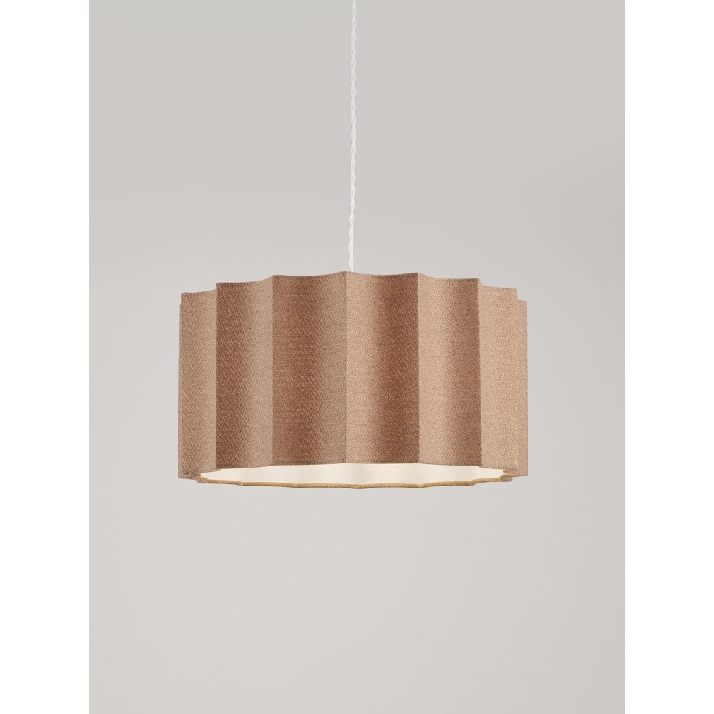 Design hanglamp Alve koffie bruin Ø 45cm Lyora 5212017493651