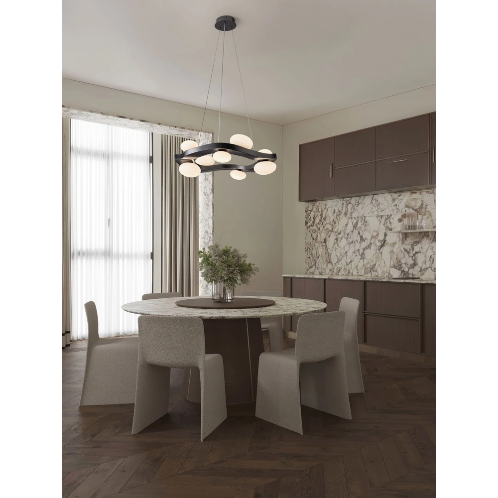 Design hanglamp Severo zwart met wit
