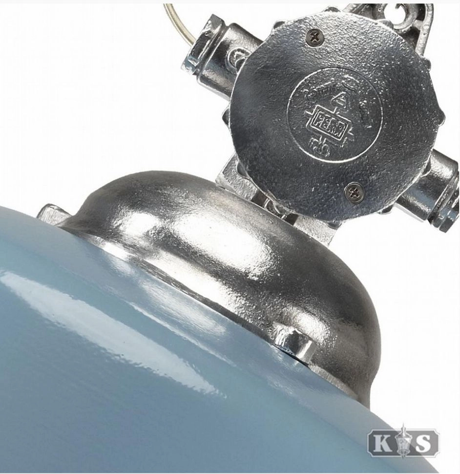 Veranda hanglamp Detroit Industry retro blauw KS verlichting 8714732658706