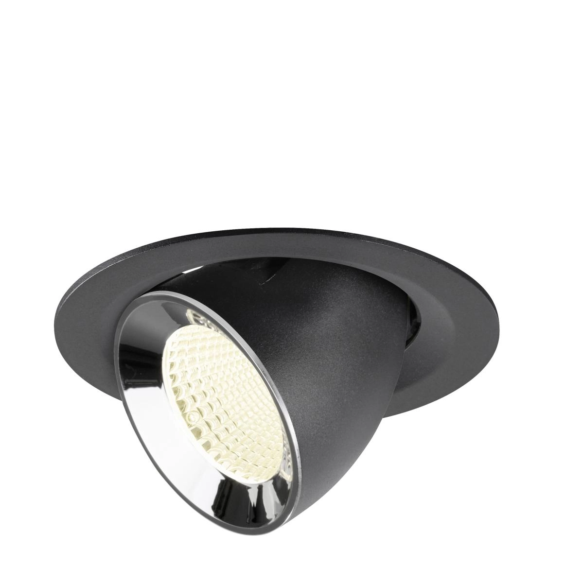 Inbouwspot Numinos Gimble M zwart/chroom 4000K - 40gr