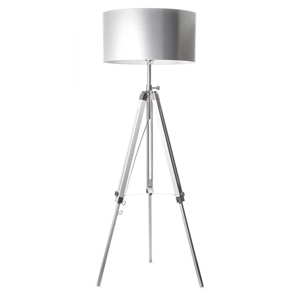 Tripod vloerlamp Jewel 150cm wit met grijs
