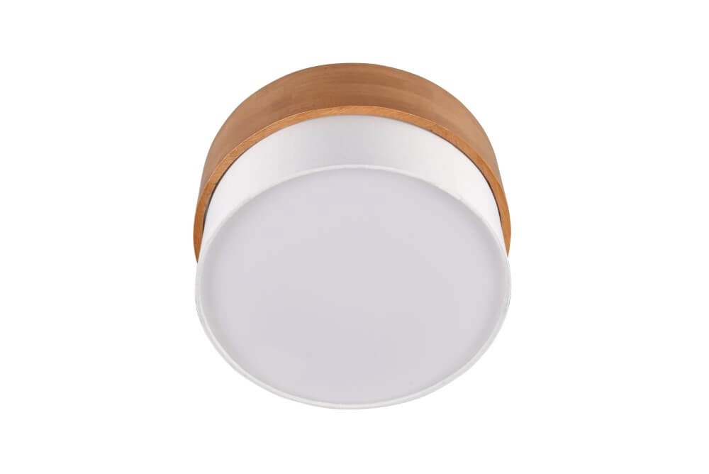 Ø 30cm plafondlamp Seasons hout met wit Trio 4017807526158