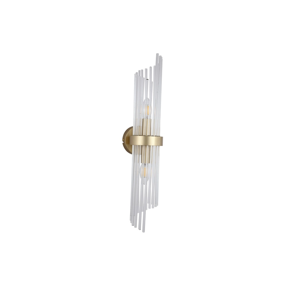 Wandlamp Lara goud met helder glas Searchlight 5053423301488