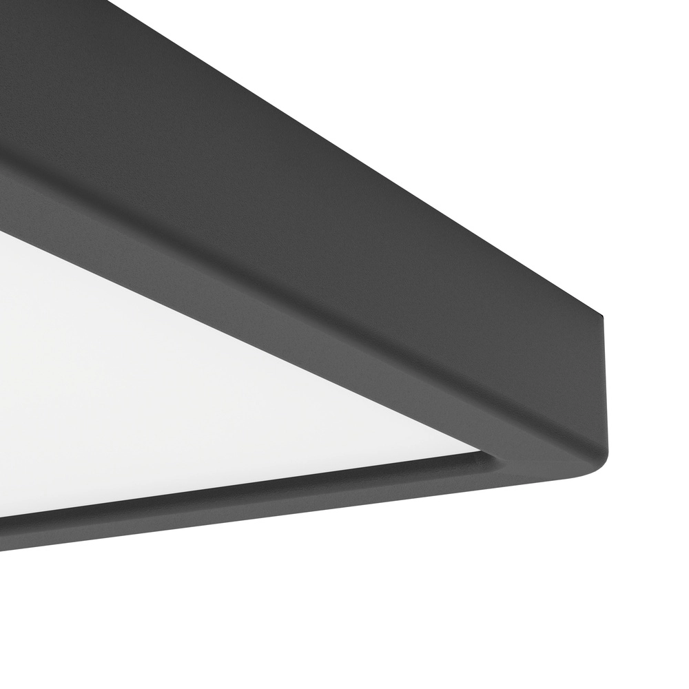 Plafonnière IP44 Fueva 6-Z vierkant - zwart - 22x22cm Eglo 9008606330515