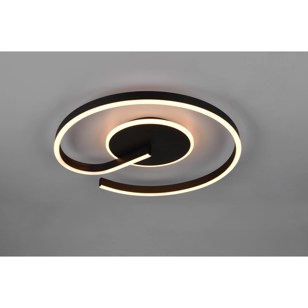 Design plafondlamp Calle zwart Trio 4017807654288