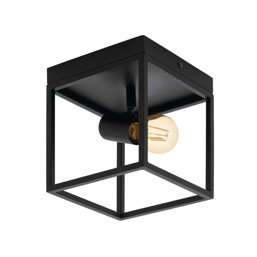 Zwarte plafondlamp Silentina 1-lichts Eglo 9002759983314