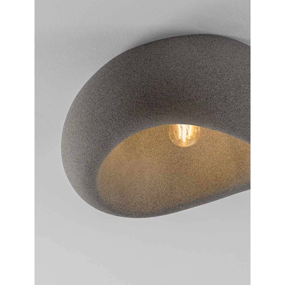 Natuurlijke plafondlamp Aere grijs 50cm Lyora 5212017476777