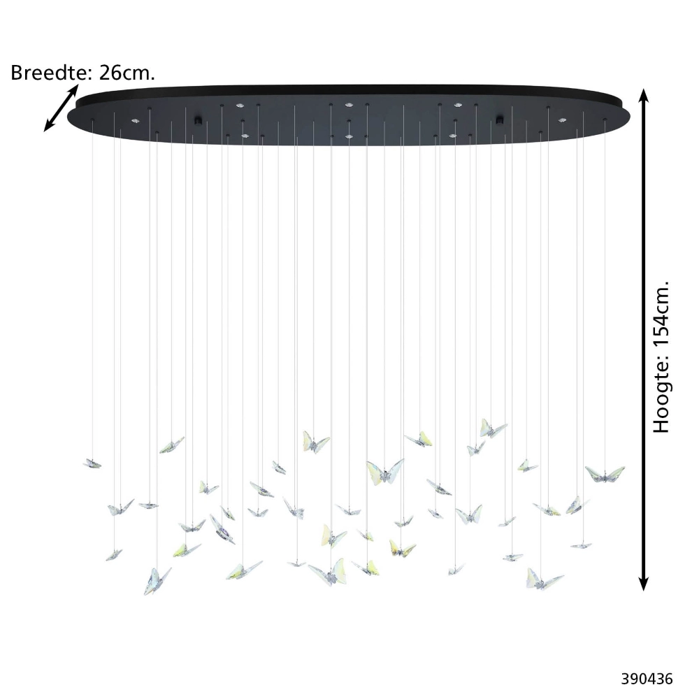 Design hanglamp Adrados 8-lichts Stars of Light 9008606340262