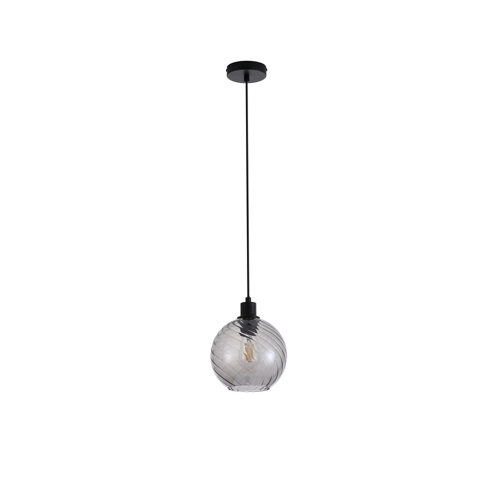 Hanglamp Radiance enkel zwart Searchlight 5053423305769