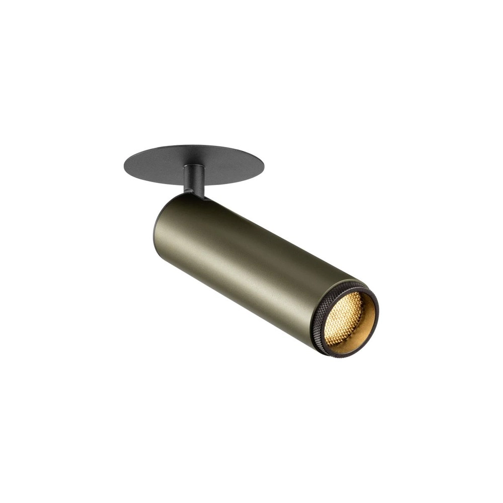 Inbouwspot Grip! M brons met zwart 3000K