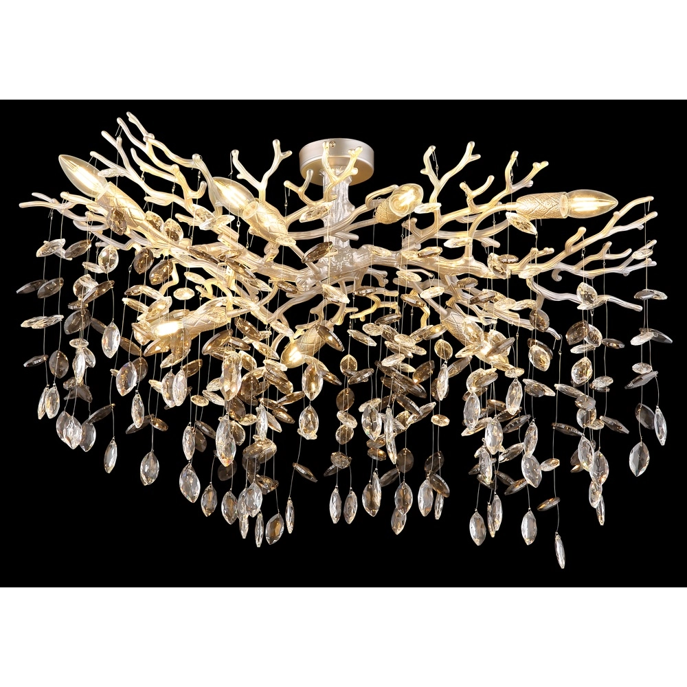 Plafondlamp Queena zilvergrijs Globo 9007371533657