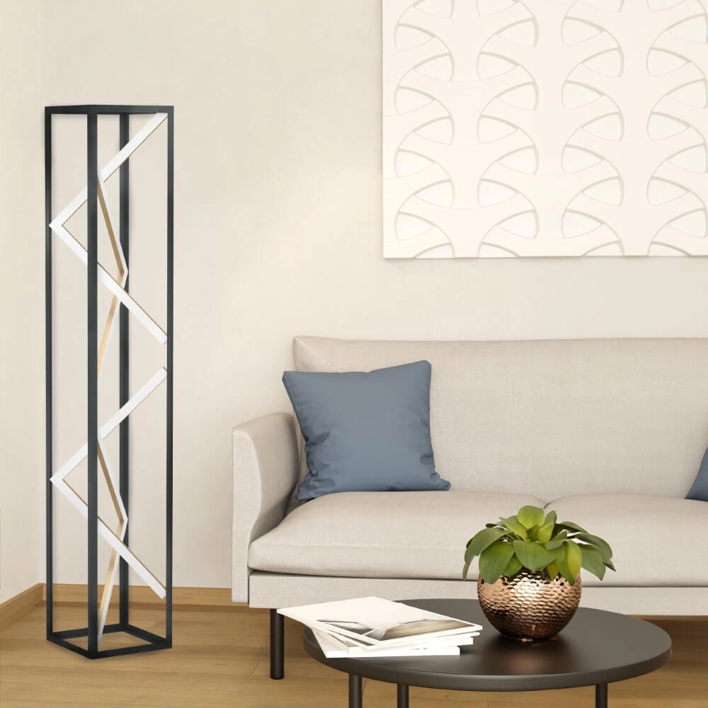 Design vloerlamp Penela zwart met goud Stars of Light 9008606313778