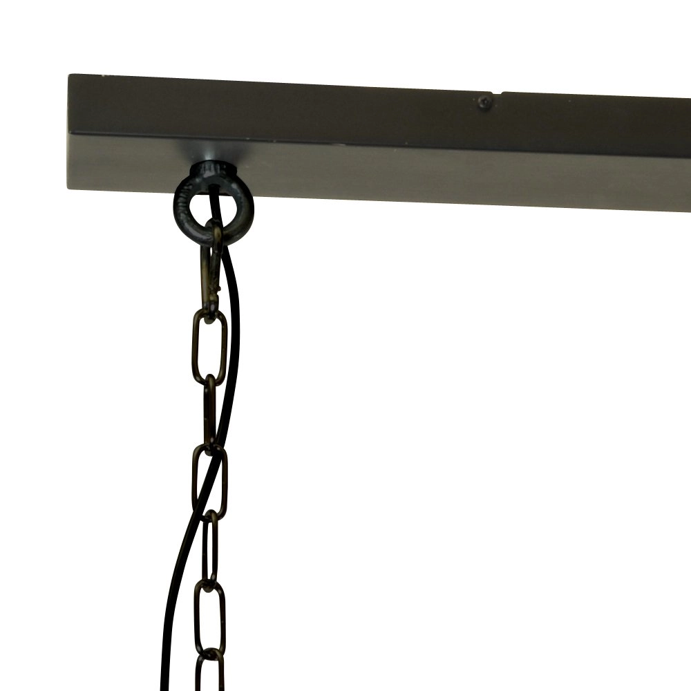Eetkamerlamp Industria 2x27 Bud 2-lichts zwart met betongrijs Masterlight 8718121229300
