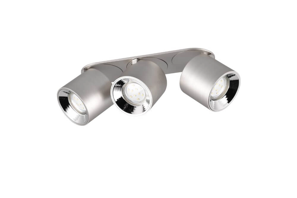 Plafondlamp Guayana 3-lichts nikkel