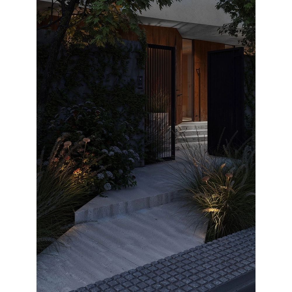 Tuinlamp Cami 110cm bruin steen