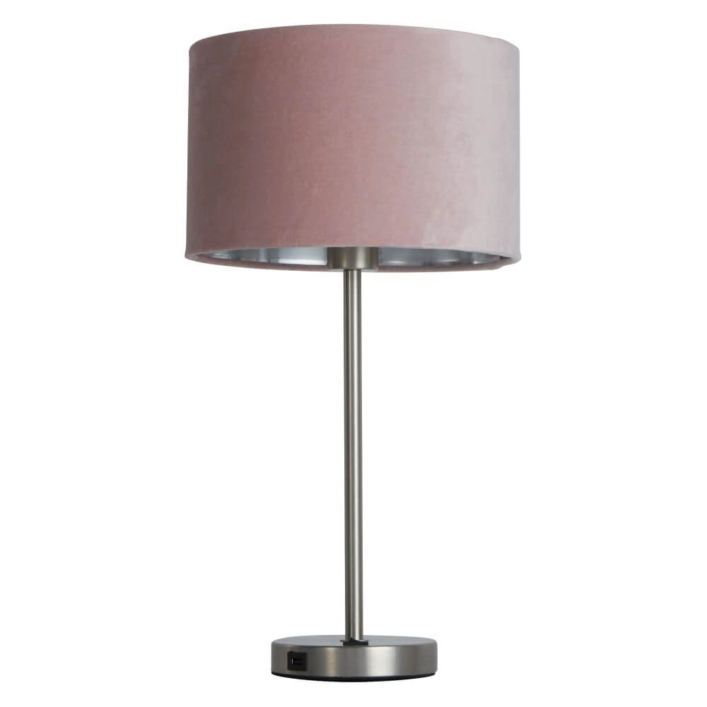 Leuke tafellamp Finn goud met roze Searchlight 5053423257228