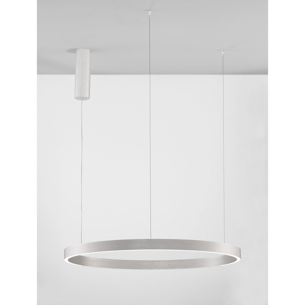Design hanglamp Elowen zilvergrijs Ø 80cm
