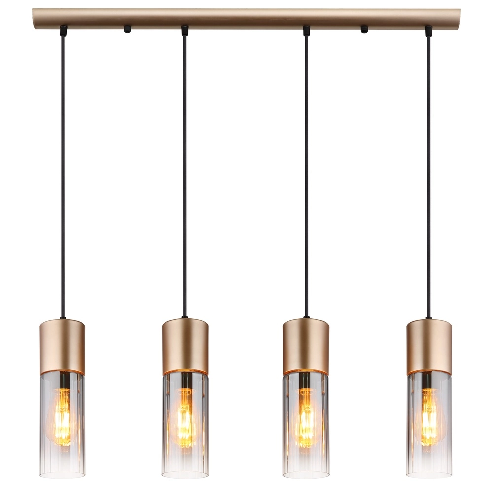 4-lichts hanglamp Annika bruin design Globo 9007371531905