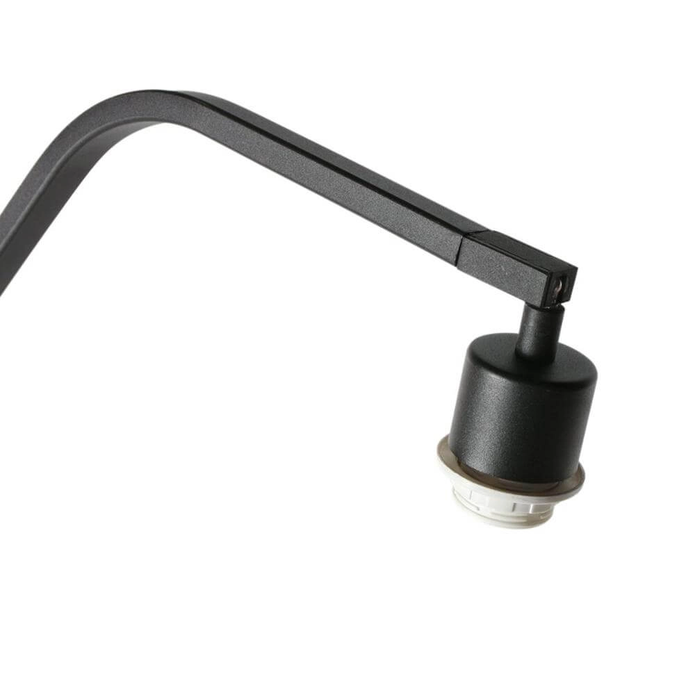 Vloerlamp Zig-Zag zwart met grijze kap Ø 50cm Steinhauer 8712746179262