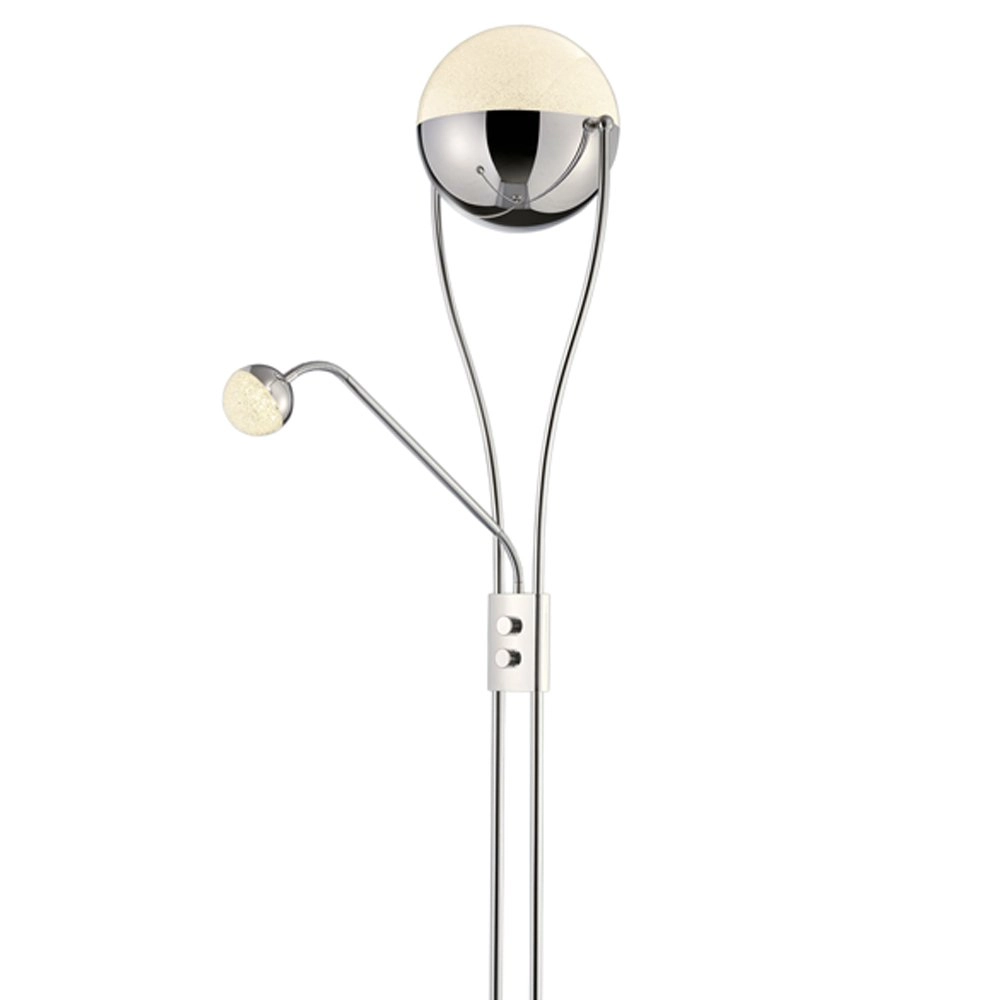 LED vloerlamp Chris 2-lichts 180cm chroom Trio 4017807336795