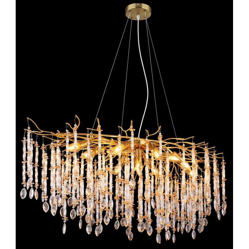 Hanglamp Gloria 120cm goud Globo 9007371566990