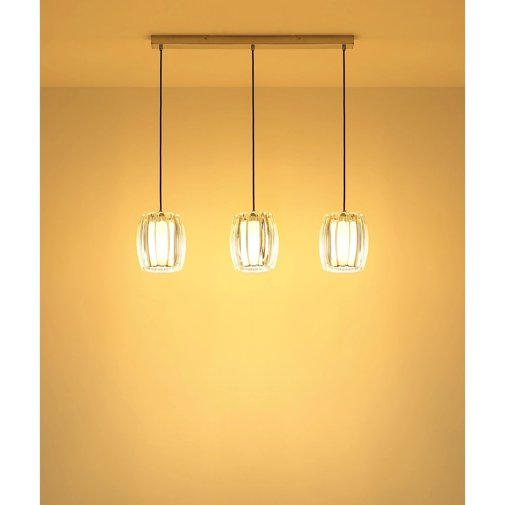 3-lichts hanglamp Maribel chroom recht Globo 9007371592098