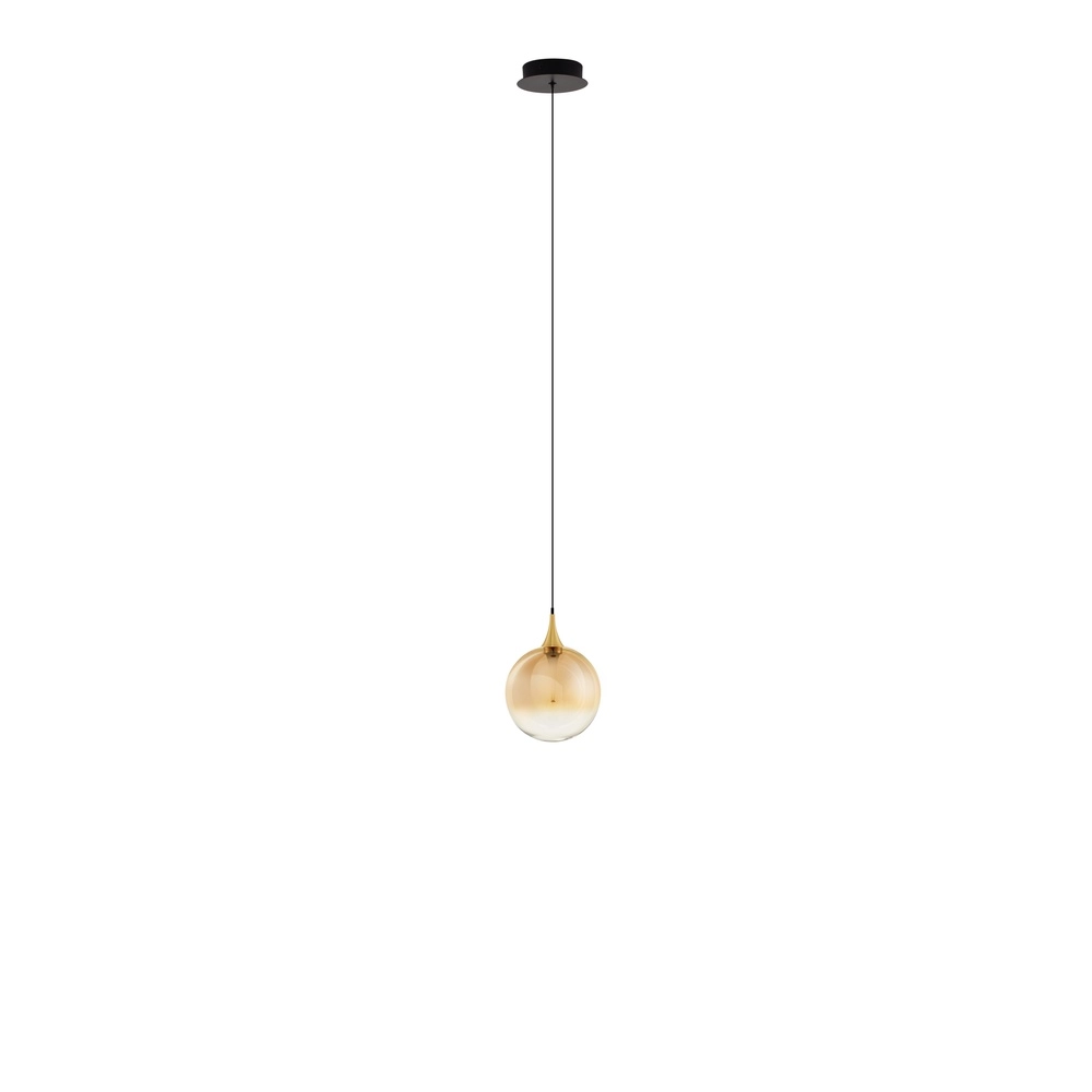 Hanglamp Orenda enkel amber glas Lyora 5212017477613