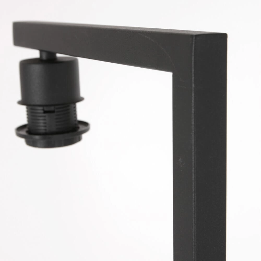 Strakke vloerlamp Stanger met blauw velvet Steinhauer 8712746151787