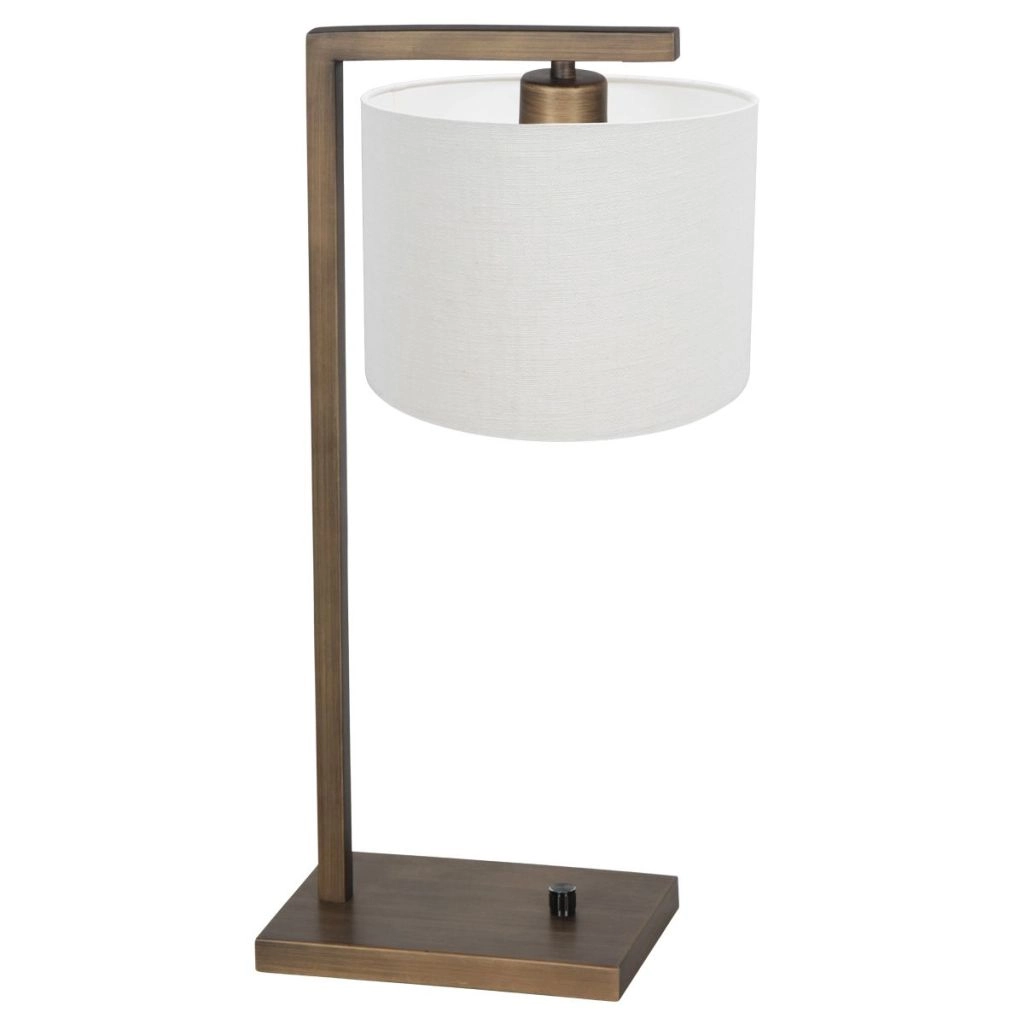 Tafellamp Stang met witte kap