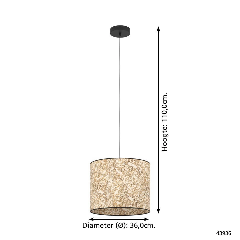 Natuurlijke hanglamp Butterburn Ø 38cm Eglo 9002759439361