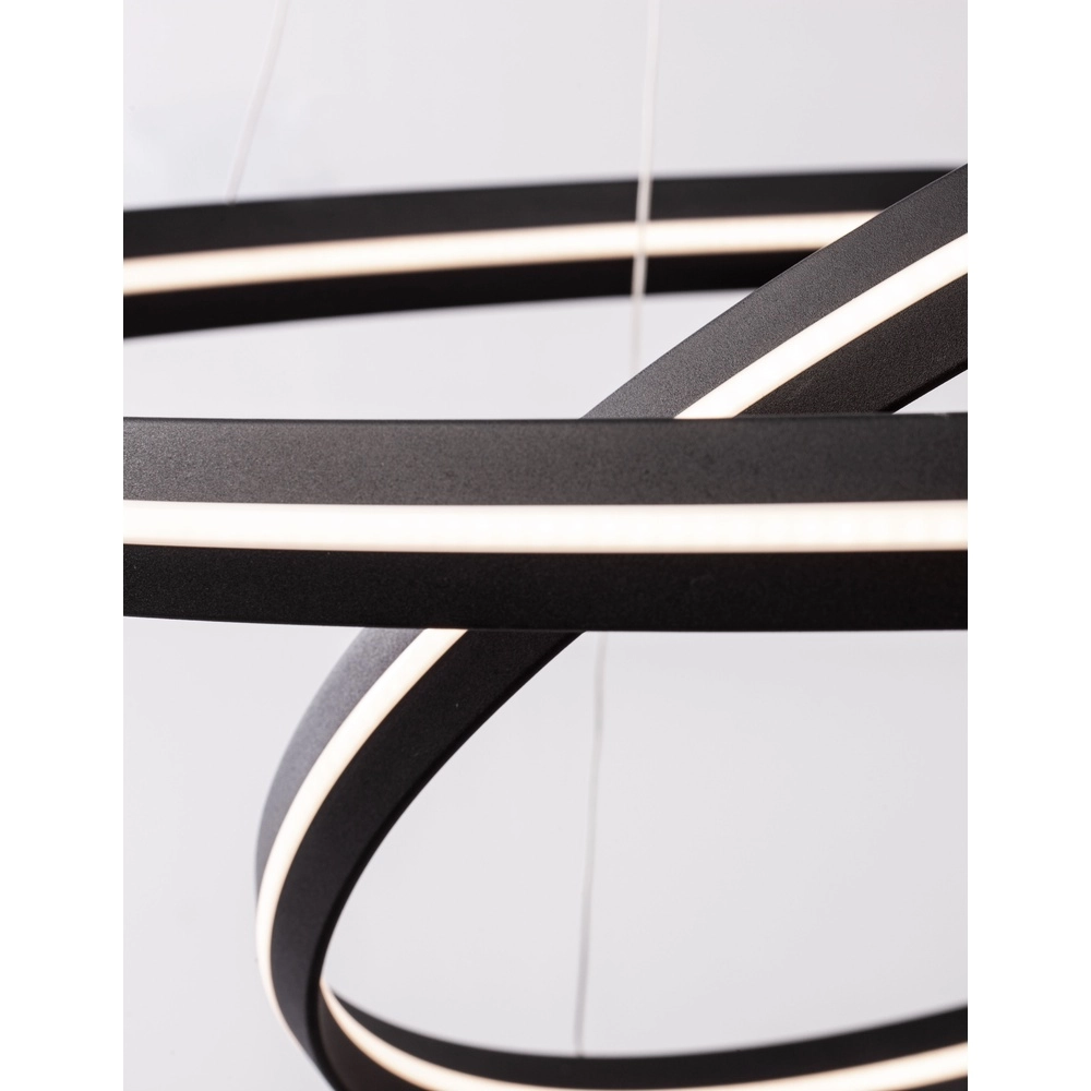 Zwarte hanglamp Torrente rond Lyora 5212017419620