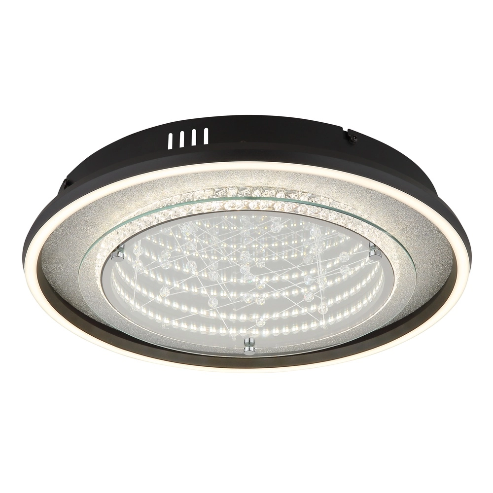 Zwarte plafondlamp Mirrora Ø 40cm