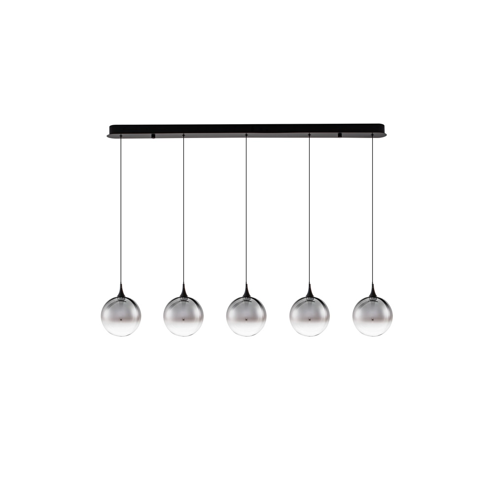 Hanglamp Orenda recht 5-lichts smoke glas Lyora 5212017477668