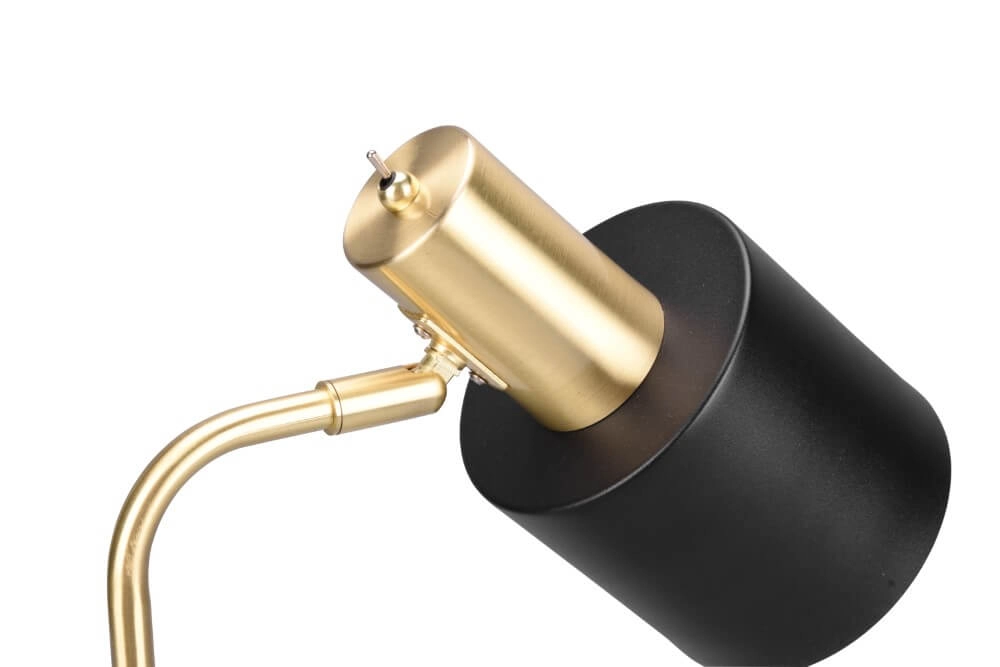 Design bureaulamp Adam Zwart met goud Trio 4017807538984