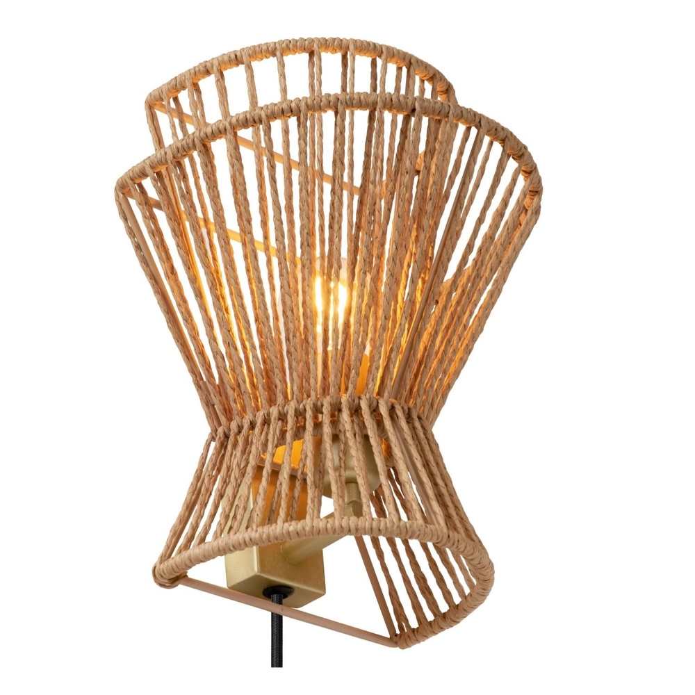 Wandlamp Tasman rotan Lucide 5411212105981