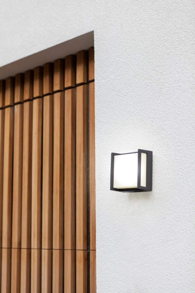 Modern wall lamp Qubo anthracite Lutec 6939412049786